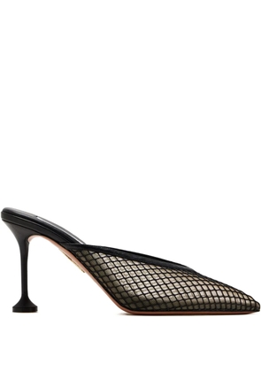 Aquazzura 85mm Bisous mesh pumps - Black