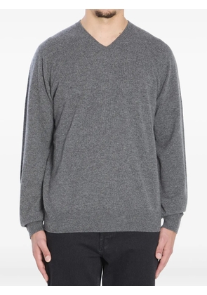 The Row Rod V-neck ribbed sweater - Grey