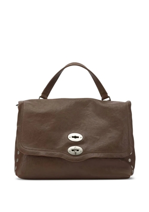 Zanellato studded-detail turn-lock tote bag - Brown