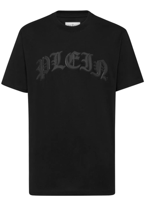 Philipp Plein logo-appliqué cotton T-shirt - Black