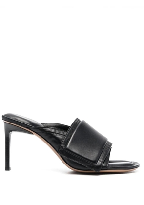 Jacquemus Les Mules Aqua 80mm leather mules - Black