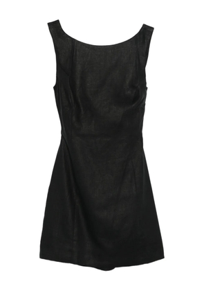 Faithfull the Brand Sofia boat-neck mini dress - Black