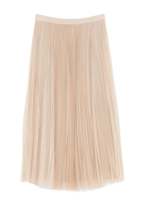 Fabiana Filippi pleated tulle skirt - Neutrals