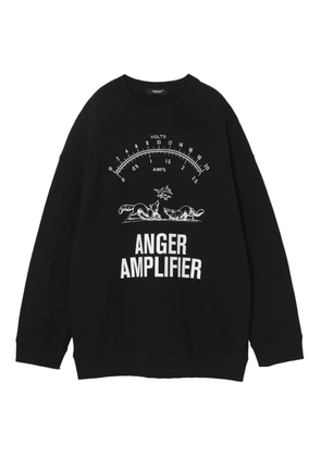 Undercover voltmeter-print sweatshirt - Black