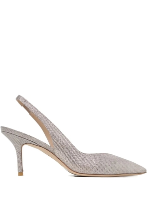 Stuart Weitzman pointed slingback pumps - Silver