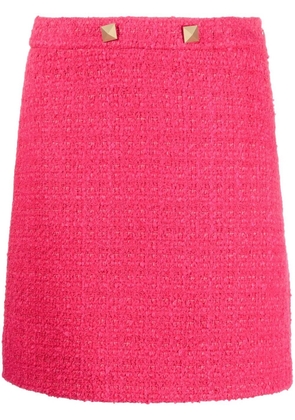 Valentino Garavani tweed mini skirt - Pink