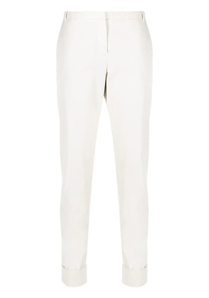 Fabiana Filippi turn-up cuff slim trousers - Neutrals
