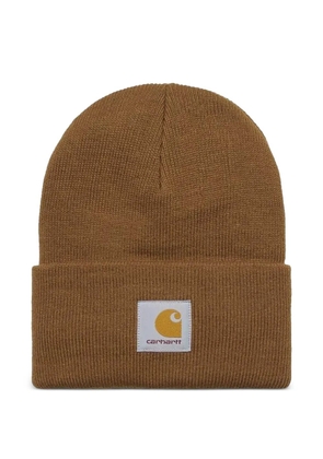 Carhartt WIP logo beanie hat - Brown