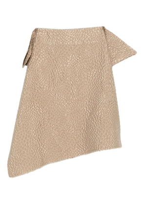 Niccolò Pasqualetti Collage asymmetric midi skirt - Neutrals