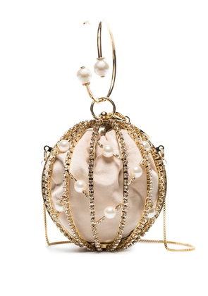 Rosantica Chloé crystal-embellished mini bag - Gold