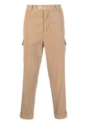 Brunello Cucinelli cropped corduroy trousers - Neutrals