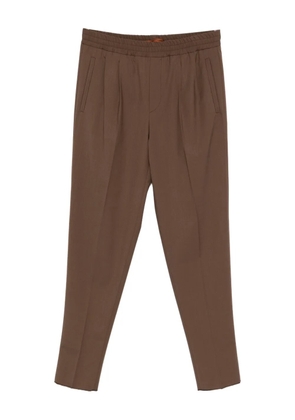 Zegna elasticated trousers - Brown