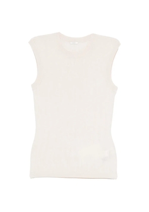 JOSEPH Calife ribbed sleeveless top - Neutrals