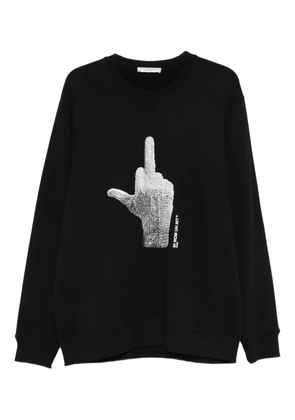 Ih Nom Uh Nit diamond-glove sweatshirt - Black