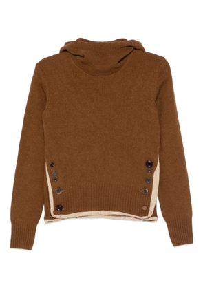 Undercover contrasting-trim jumper - Brown
