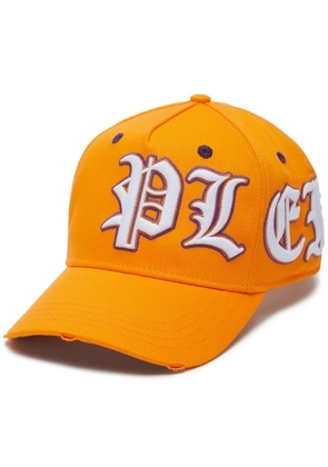 Philipp Plein logo-embroidered cotton cap - Orange