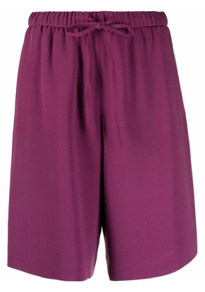 Valentino Garavani drawstring knee-length shorts - Purple