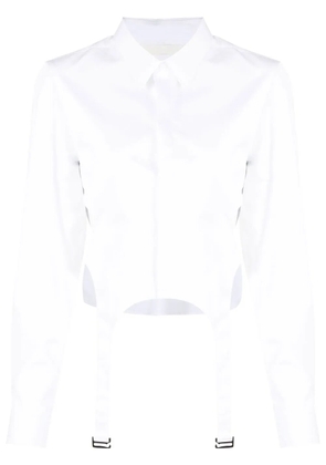 Dion Lee Garter bib long-sleeve shirt - White