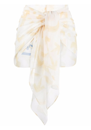 Off-White Arrows-motif beach skirt - Yellow