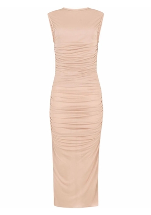Dolce & Gabbana ruched mid-length dress - Neutrals