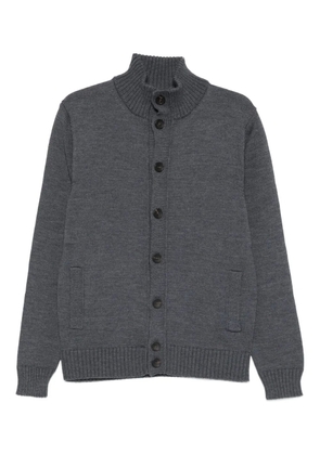 Cenere GB buttoned funnel-neck cardigan - Grey
