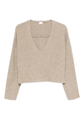 C.T.PLAGE V-neck sweater - Neutrals