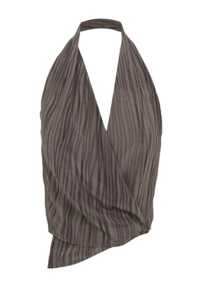 Cortana Etna halterneck top - Brown