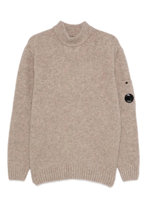 C.P. Company Lens-detail sweater - Neutrals