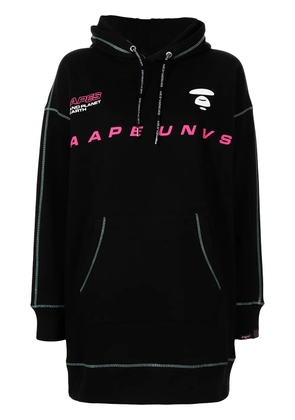 A BATHING APE® logo print hooded dress - Black
