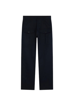 FURSAC cotton straight-leg trousers - Blue