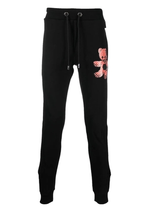 Philipp Plein teddy motif track pants - Black