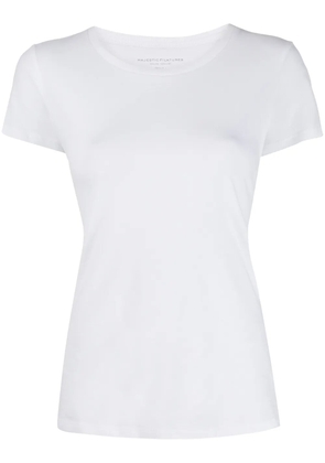 Majestic Filatures round neck slim-fit T-shirt - White