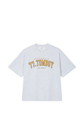 TOMBOY logo-print T-shirt - Grey