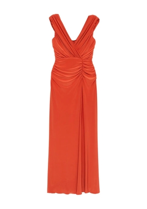 Amsale satin jersey dress - Orange