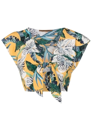 Clube Bossa front-tied top - Yellow