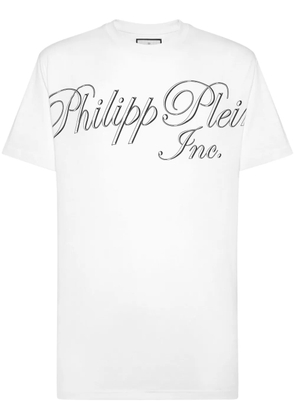 Philipp Plein logo-print cotton T-shirt - White
