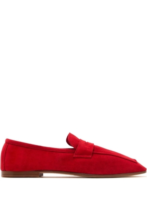 Sophique Milano penny-strap suede loafers - Red