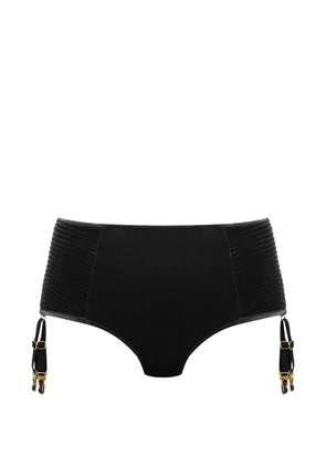 Maison Close Rococo high waisted garter belt briefs - Black