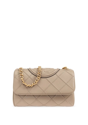 Tory Burch small Fleming diamond-quilted shoulder bag - Neutrals