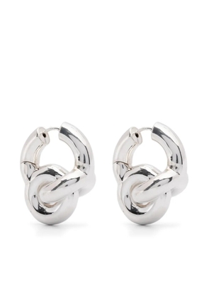Uncommon Matters mini Knot Creoles earrings - Silver