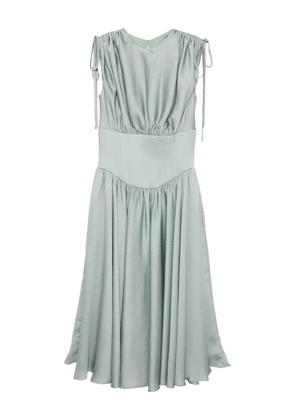 Amsale hammered satin dress - Green