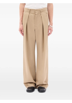 Ann Demeulemeester Botel pleated wide-leg trousers - Neutrals