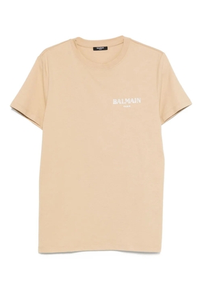Balmain logo-detail cotton T-shirt - Neutrals