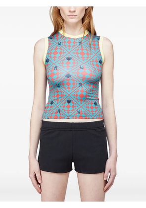 Maisie Wilen geometric-pattern sleeveless top - Blue