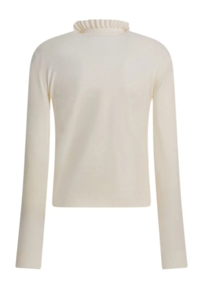 Alexander McQueen ruffled sweater - Neutrals
