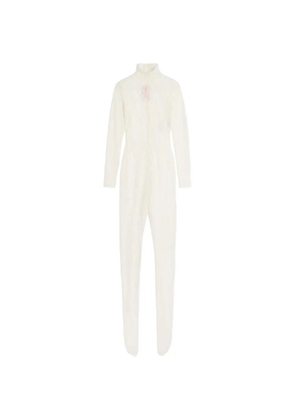 Valentino Garavani rebrodé-lace jumpsuit - White