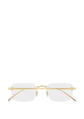 Cartier Eyewear rimless rectangle glasses - Gold
