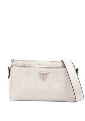 GUESS USA small logo-plaque crossbody bag - Neutrals