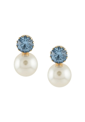 Jennifer Behr Ines pearl earrings - Blue