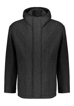 Herno high-collar removable-panel jacket - Grey